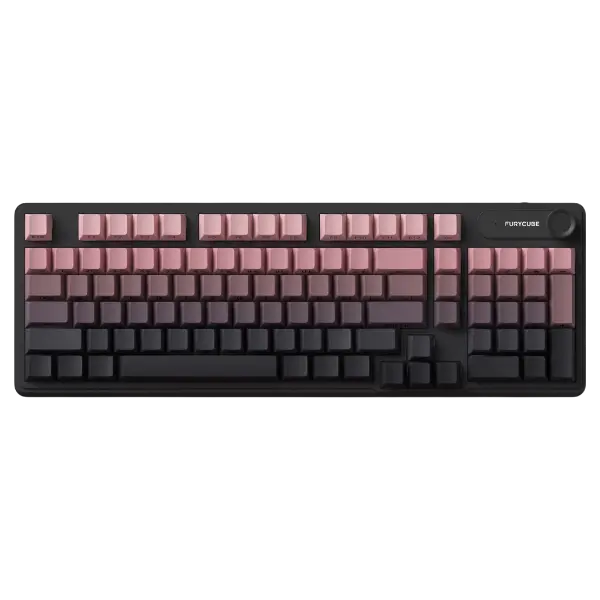 FURYCUBE IP98 Mechanical-Feel Keyboard Blackberry with side-engraved PBT keycaps