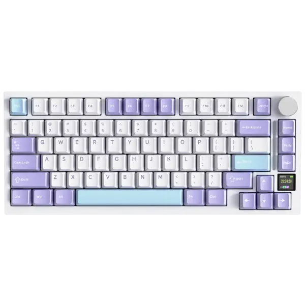ATTACK SHARK X820Ultra Star White gasket mechanical keyboard with TFT display and Shark Switch