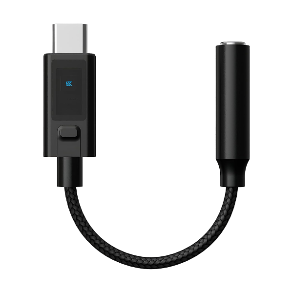 KZ AM02 portable Type-C DAC amplifier with professional EQ controls