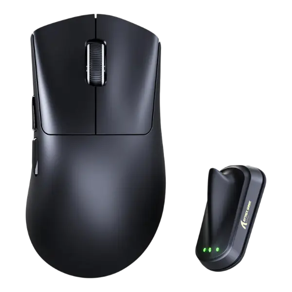 ATTACK SHARK V8 black ultra-light ergonomic wireless gaming mouse with 42,000 DPI