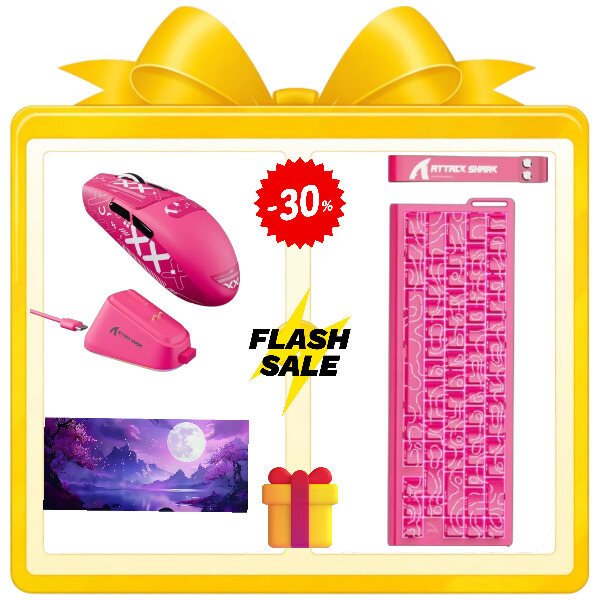Violet Deluxe gaming bundle keyboard mouse purple mousepad setup