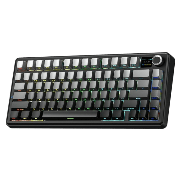 AULA F75 MAX F75MaxGrR Gradient Gray Wireless Mechanical Keyboard with Screen
