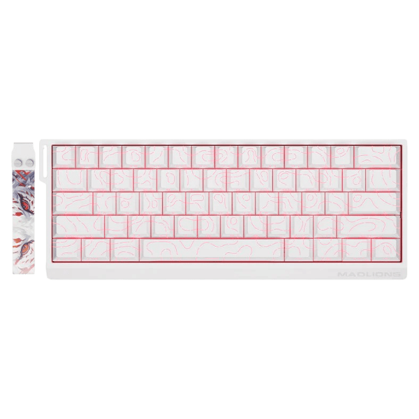 MADLIONS MAD60 HE V2 White Magnetic Gaming Keyboard